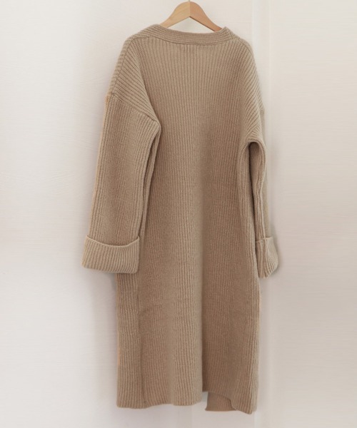 Miniministore(ミニミニストア)の「ロング ニットカーディガン レディース(カーディガン/ボレロ・レディース・ベージュ/ブラック/ブラウン・フリー)」の17枚目の写真