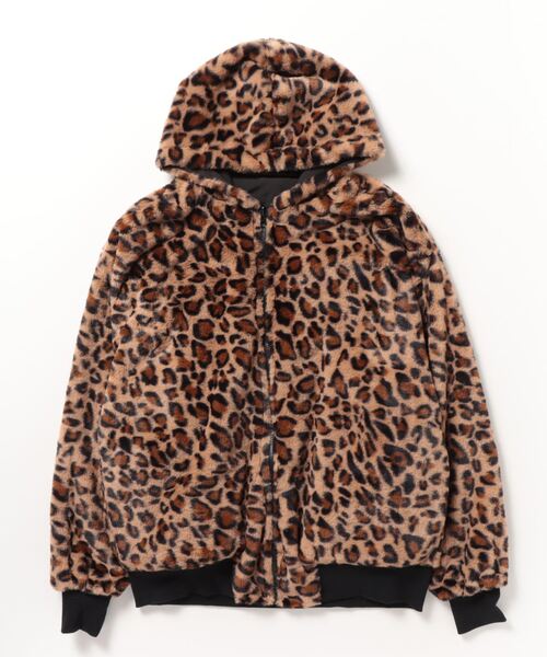 Mountain Mania(マウンテンマニア)の「Mountain Mania/マウンテンマニア アニマルフェイクファーリバーシブルブルゾン(ブルゾン・メンズ・ブラック/ベージュ系/ブラック系・LARGE/X-LARGE)」の3枚目の写真