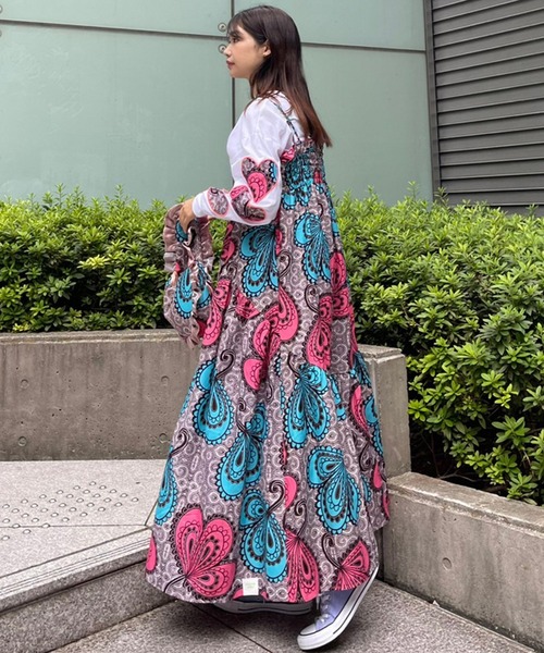 moyan ecri アフリカンプリント　ワンピース moyan ecri× StyleReborn】AFRICA BACK OPEN DRESS – Style Reborn