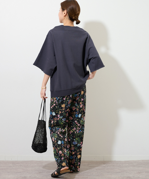 JOURNAL STANDARD relume（ジャーナルスタンダード　レリューム）の「《追加》ブラックフローラルイージーパンツ（その他パンツ・レディース・グリーン・FREE）」の5枚目の写真