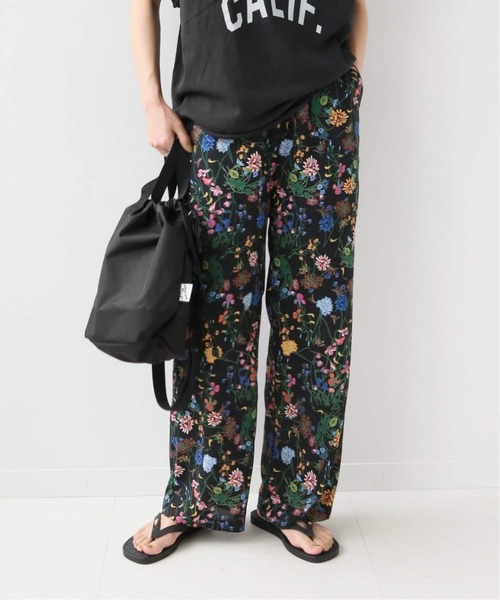 JOURNAL STANDARD relume（ジャーナルスタンダード　レリューム）の「《追加》ブラックフローラルイージーパンツ（その他パンツ・レディース・グリーン・FREE）」の14枚目の写真