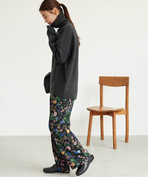 JOURNAL STANDARD relume（ジャーナルスタンダード　レリューム）の「《追加》ブラックフローラルイージーパンツ（その他パンツ・レディース・グリーン・FREE）」の21枚目の写真