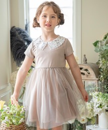 Catherine Cottage | レース襟チュールスカートワンピース 半袖(ワンピース)