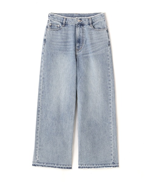 N.（N. Natural Beauty Basic）（エヌエヌナチュラルビューティーベーシック）の「【S Size Line】◆５ポケットワイドリメイクデニム（デニムパンツ・レディース・ライトブルー/ブルー・MEDIUM/SMALL）」の4枚目の写真