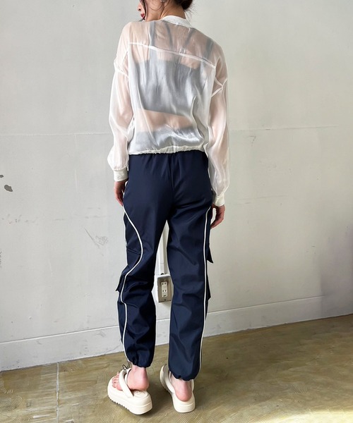 Jewelobe（ジュエローブ）の「グロシーシアーブルゾン（ブルゾン・レディース・ベージュ/ホワイト・FREE）」の9枚目の写真