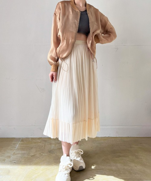 Jewelobe（ジュエローブ）の「グロシーシアーブルゾン（ブルゾン・レディース・ベージュ/ホワイト・FREE）」の16枚目の写真