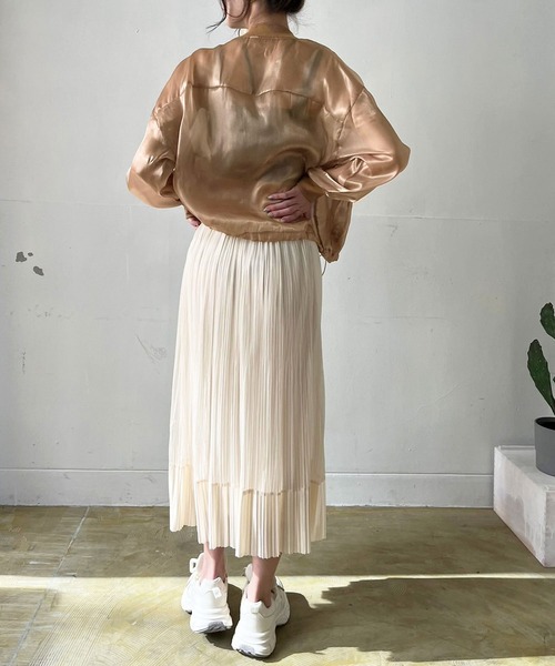 Jewelobe（ジュエローブ）の「グロシーシアーブルゾン（ブルゾン・レディース・ベージュ/ホワイト・FREE）」の17枚目の写真