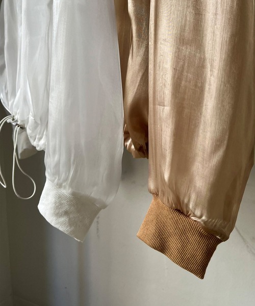 Jewelobe（ジュエローブ）の「グロシーシアーブルゾン（ブルゾン・レディース・ベージュ/ホワイト・FREE）」の18枚目の写真