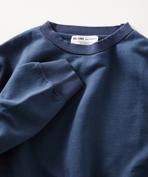 JOURNAL STANDARD relume（ジャーナルスタンダード　レリューム）の「CALIFORNIA UPCYCLE クルーネックスウェット（スウェット・メンズ・ブラック系その他/ライトグレー/ダークブルー・MEDIUM/LARGE）」の3枚目の写真