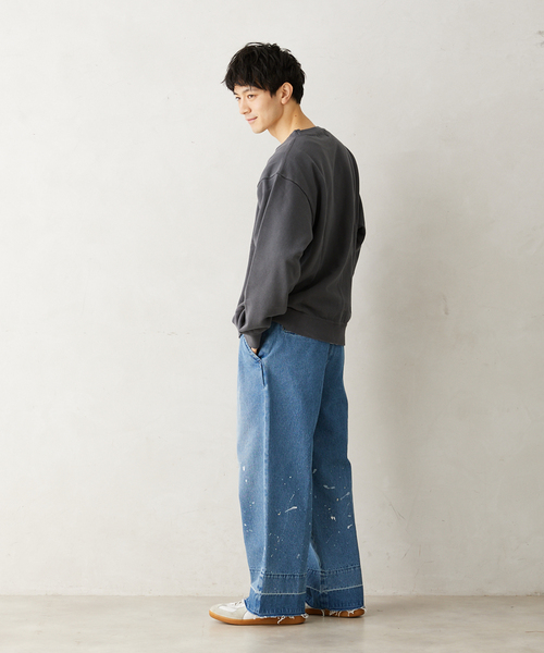 JOURNAL STANDARD relume（ジャーナルスタンダード　レリューム）の「CALIFORNIA UPCYCLE クルーネックスウェット（スウェット・メンズ・ブラック系その他/ライトグレー/ダークブルー・MEDIUM/LARGE）」の18枚目の写真