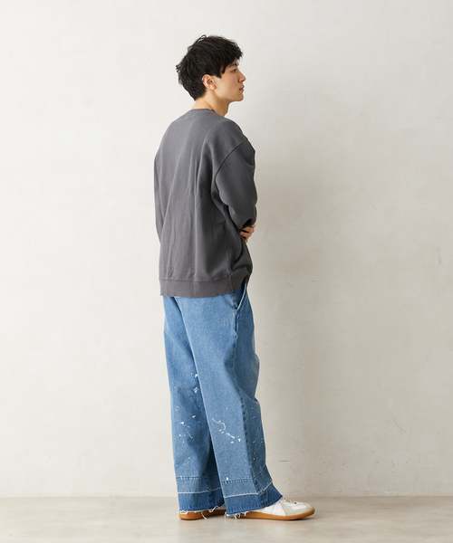JOURNAL STANDARD relume（ジャーナルスタンダード　レリューム）の「CALIFORNIA UPCYCLE クルーネックスウェット（スウェット・メンズ・ブラック系その他/ライトグレー/ダークブルー・MEDIUM/LARGE）」の22枚目の写真
