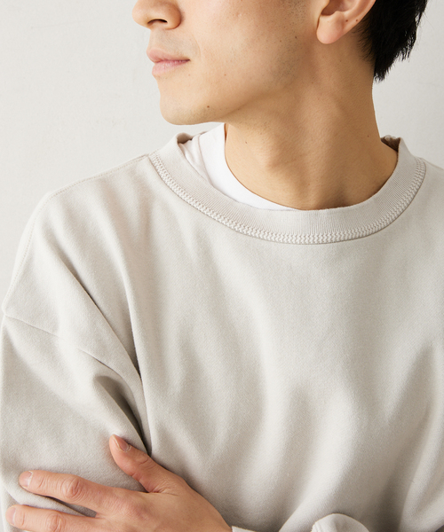 JOURNAL STANDARD relume（ジャーナルスタンダード　レリューム）の「CALIFORNIA UPCYCLE クルーネックスウェット（スウェット・メンズ・ブラック系その他/ライトグレー/ダークブルー・MEDIUM/LARGE）」の4枚目の写真