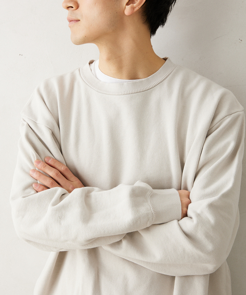 JOURNAL STANDARD relume（ジャーナルスタンダード　レリューム）の「CALIFORNIA UPCYCLE クルーネックスウェット（スウェット・メンズ・ブラック系その他/ライトグレー/ダークブルー・MEDIUM/LARGE）」の6枚目の写真