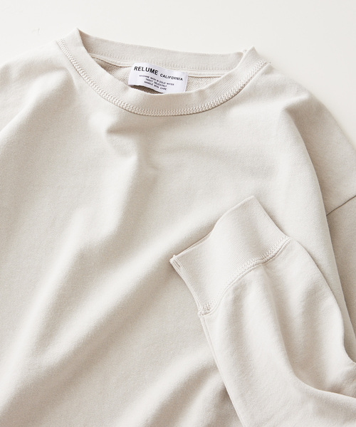 JOURNAL STANDARD relume（ジャーナルスタンダード　レリューム）の「CALIFORNIA UPCYCLE クルーネックスウェット（スウェット・メンズ・ブラック系その他/ライトグレー/ダークブルー・MEDIUM/LARGE）」の9枚目の写真