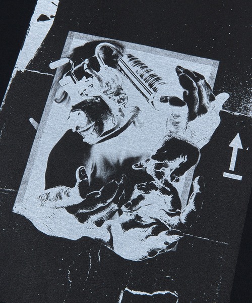 Sync.(スィンク)の「Sync.【KOSUKE KAWAMURA】TEE "MULTIPLE HANDS"(Tシャツ/カットソー・メンズ・ホワイト/ブラック/ホワイト×ピンク・X-LARGE/LARGE/MEDIUM/SMALL/XX-LARGE)」の7枚目の写真