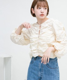 KBF | 2WAYランダムシャーリングブラウス(シャツ/ブラウス)