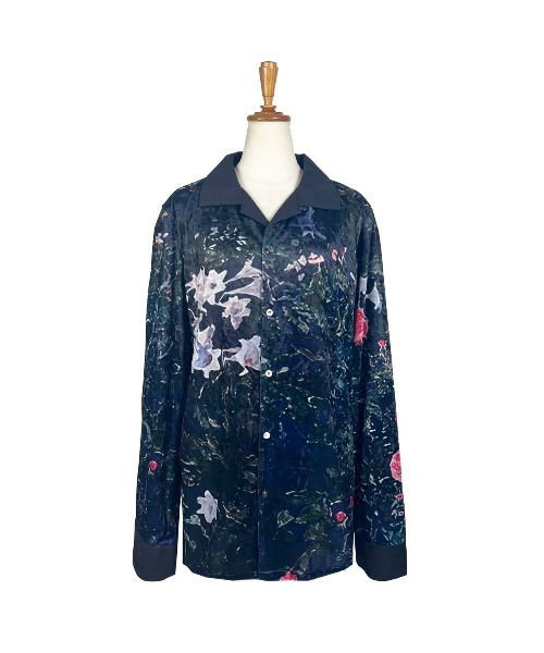 Rose&liles at night print Velor SH（シャツ/ブラウス）｜KEITA