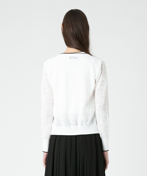 ★専用★LOULOU WILLOUGHBY フラワーレースジャガードカーディガン 未使用 LOULOU WILLOUGHBY フラワーレースジャガードカーディガン