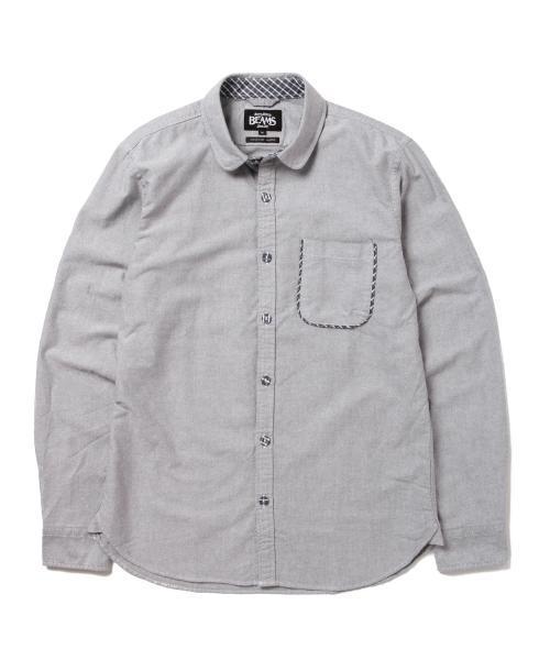 BEAMS(ビームス)の「BEAMS / 切り替え ラウンドカラーシャツ(シャツ/ブラウス・メンズ・ブラック/ホワイト・SMALL/X-LARGE/LARGE/MEDIUM)」の3枚目の写真