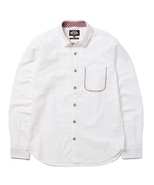 BEAMS(ビームス)の「BEAMS / 切り替え ラウンドカラーシャツ(シャツ/ブラウス・メンズ・ブラック/ホワイト・SMALL/X-LARGE/LARGE/MEDIUM)」の4枚目の写真