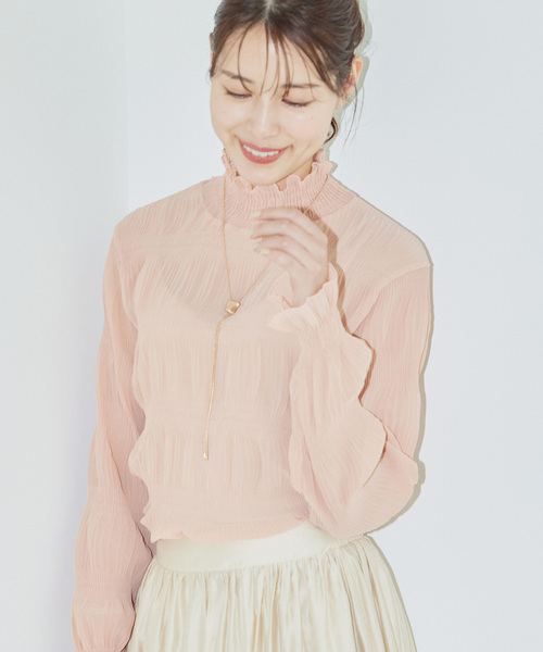 Jayro(ジャイロ)の「マジョリカプリーツインナー(Tシャツ/カットソー・レディース・ホワイト系その他/ライトグリーン/ピンク/ラベンダー/ブルー/レッド系その他2/ブラック/グレー/ホワイト系その他2/グリーン・FREE)」の10枚目の写真