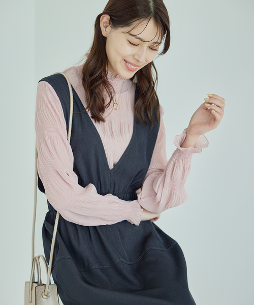 Jayro(ジャイロ)の「マジョリカプリーツインナー(Tシャツ/カットソー・レディース・ホワイト系その他/ライトグリーン/ピンク/ラベンダー/ブルー/レッド系その他2/ブラック/グレー/ホワイト系その他2/グリーン・FREE)」の16枚目の写真