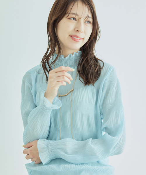 Jayro(ジャイロ)の「マジョリカプリーツインナー(Tシャツ/カットソー・レディース・ホワイト系その他/ライトグリーン/ピンク/ラベンダー/ブルー/レッド系その他2/ブラック/グレー/ホワイト系その他2/グリーン・FREE)」の19枚目の写真