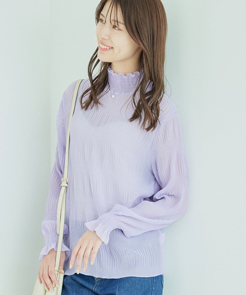 Jayro(ジャイロ)の「マジョリカプリーツインナー(Tシャツ/カットソー・レディース・ホワイト系その他/ライトグリーン/ピンク/ラベンダー/ブルー/レッド系その他2/ブラック/グレー/ホワイト系その他2/グリーン・FREE)」の22枚目の写真