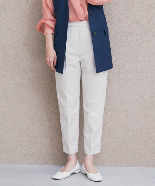 THE SHOP TK (ザ ショップ ティーケー )の「◆【5色展開/美脚/環境に優しい】ツイルワッシャーテーパードパンツ/洗える(その他パンツ・レディース・ネイビー/ブラック/スモーキーグリーン系/ライトベージュ/サックスブルー・10/11/12/13/14)」の8枚目の写真