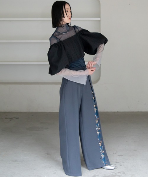 VACANCY（ヴァカンシー）の「フクレジャガード2wayオフショルビスチェ（その他トップス・レディース・アイボリー/ブラック・FREE）」の16枚目の写真