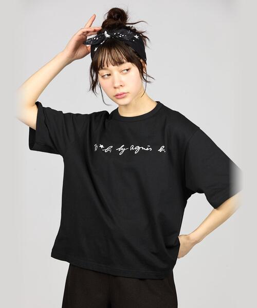 【着回しやすい♪】アニエスベー ロゴビッグシルエットTシャツ S137 TS ロゴTシャツ ｜agnès b. FEMME（ファム）｜アニエスベー