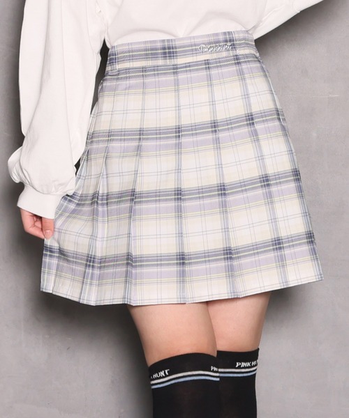 PINKHUNT(ピンクハント)の「PINKHUNT ピンクハント プリーツスカート 9344K 小学生女の子 服(スカート・キッズ・ベビーピンク/イエロー/ブルー/ネイビー/ブラック/パープル・120cm/130cm/140cm/150cm/160cm)」の3枚目の写真
