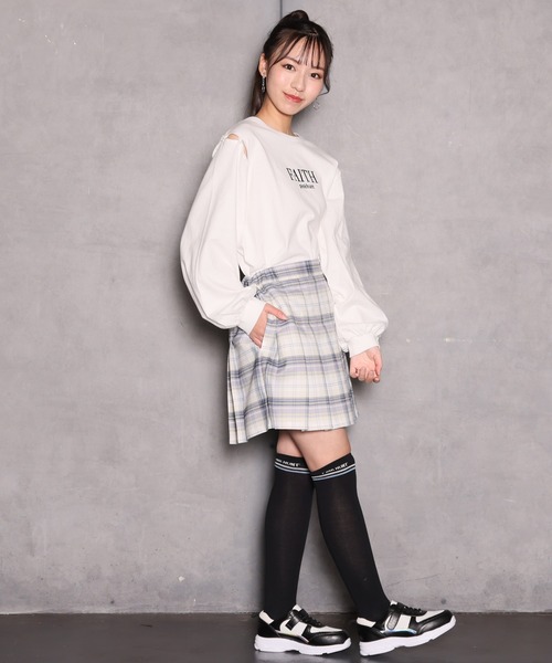 PINKHUNT(ピンクハント)の「PINKHUNT ピンクハント プリーツスカート 9344K 小学生女の子 服(スカート・キッズ・ベビーピンク/イエロー/ブルー/ネイビー/ブラック/パープル・120cm/130cm/140cm/150cm/160cm)」の19枚目の写真