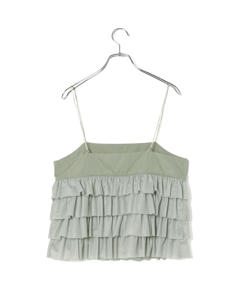ADAM ET ROPE'（アダムエロペ）の「【WEB限定】ティアードキャミソール（キャミソール・レディース・キナリ/グリーン系その他2/ブラック・FREE）」の11枚目の写真