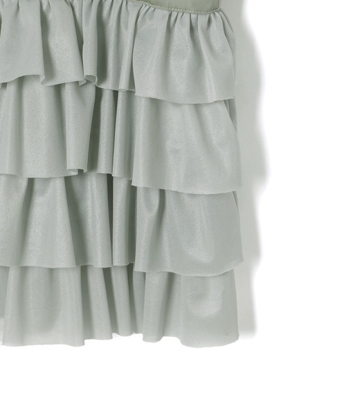 ADAM ET ROPE'（アダムエロペ）の「【WEB限定】ティアードキャミソール（キャミソール・レディース・キナリ/グリーン系その他2/ブラック・FREE）」の14枚目の写真