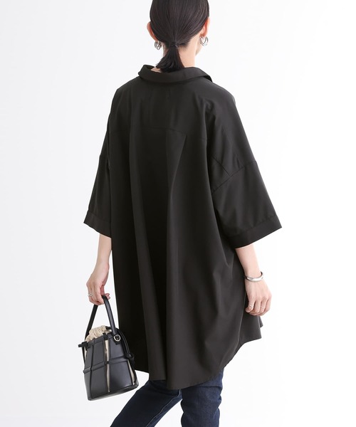 n'OrLABEL(ノアールレーベル)の「『ビッグシルエットシャツ』(シャツ/ブラウス・レディース・ブラック/オフホワイト/ライトブルー・FREE)」の10枚目の写真
