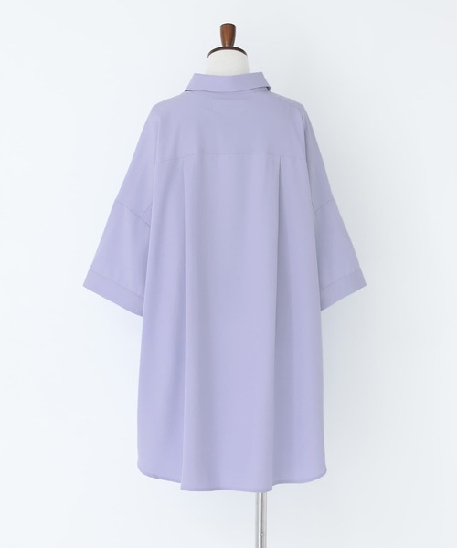 n'OrLABEL(ノアールレーベル)の「『ビッグシルエットシャツ』(シャツ/ブラウス・レディース・ブラック/オフホワイト/ライトブルー・FREE)」の15枚目の写真