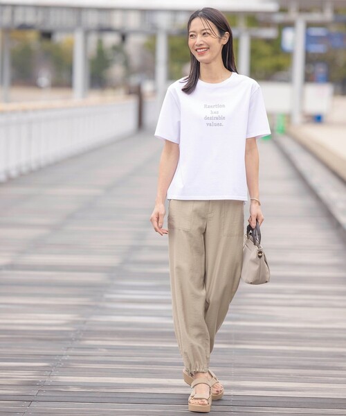 J.PRESS Ladies(J.プレス レディス)の「ロゴTシャツ(Tシャツ/カットソー・レディース・オレンジ系/ダルブルー系/ブラック系1/ホワイト系・SMALL)」の17枚目の写真