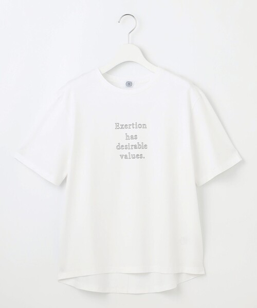 J.PRESS Ladies(J.プレス レディス)の「ロゴTシャツ(Tシャツ/カットソー・レディース・オレンジ系/ダルブルー系/ブラック系1/ホワイト系・SMALL)」の7枚目の写真