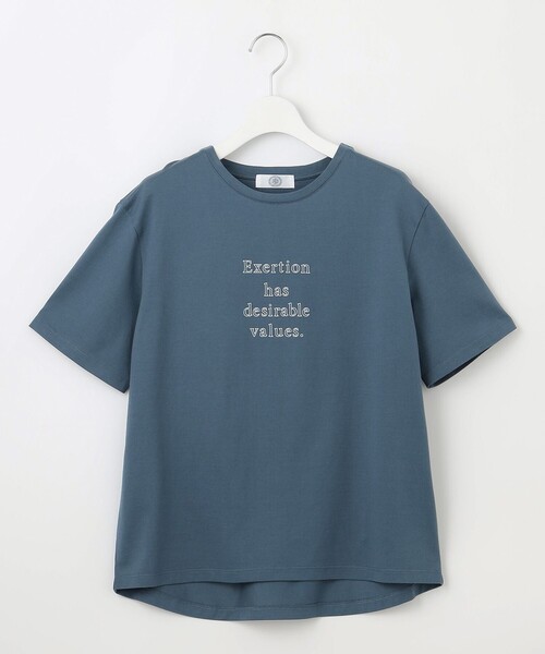 J.PRESS Ladies(J.プレス レディス)の「ロゴTシャツ(Tシャツ/カットソー・レディース・オレンジ系/ダルブルー系/ブラック系1/ホワイト系・SMALL)」の9枚目の写真