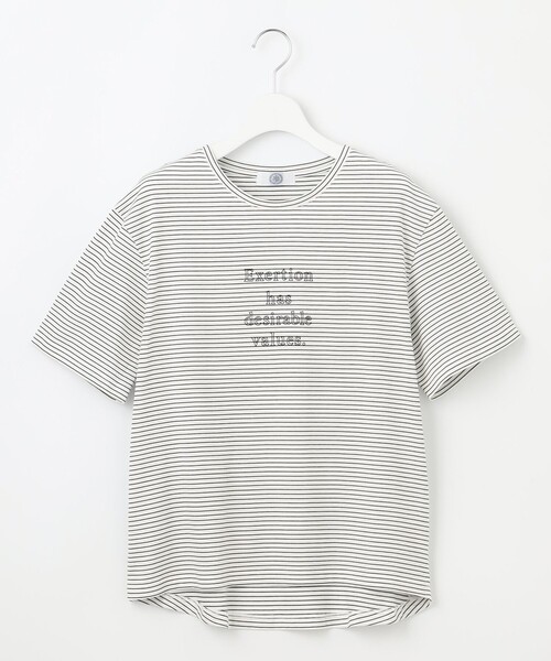J.PRESS Ladies(J.プレス レディス)の「ロゴTシャツ(Tシャツ/カットソー・レディース・オレンジ系/ダルブルー系/ブラック系1/ホワイト系・SMALL)」の10枚目の写真