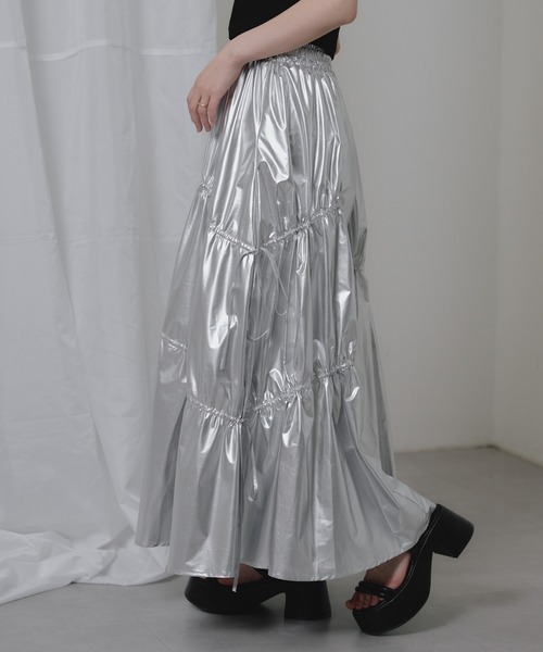 RAY CASSIN（レイカズン）の「アシメドロストロングスカート（スカート）」