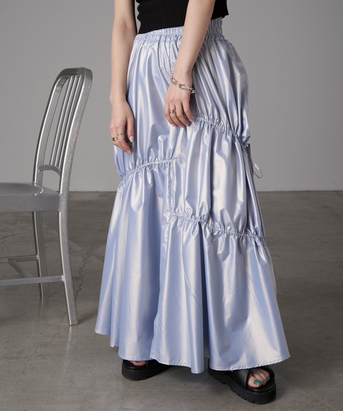 RAY CASSIN（レイカズン）の「アシメドロストロングスカート（スカート