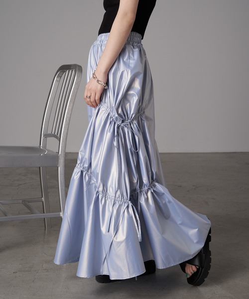 RAY CASSIN（レイカズン）の「アシメドロストロングスカート（スカート