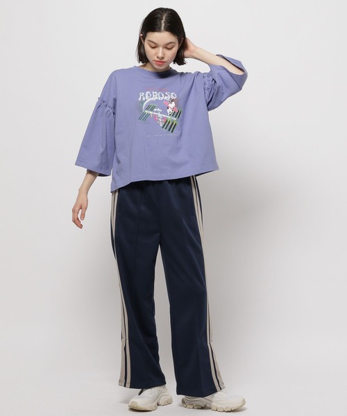 niko and...（ニコアンド）の「スペースアニマルフリルTEE（Tシャツ/カットソー・レディース・オフホワイト/ブラック/チャコール/ラベンダー/ホワイト/レッド・MEDIUM/LARGE）」の14枚目の写真