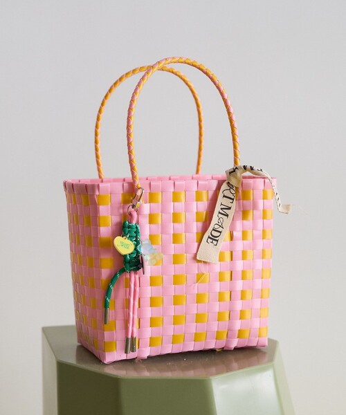 FREAK'S STORE（フリークスストア）の「HEART MADE/ハートメイド Avery Everyday Tote 20×20/エーベリー エブリデイ トート 20×20/カゴバッグ（かごバッグ・レディース・ブルー/オレンジ/ピンク/グリーン・ONE SIZE）」の19枚目の写真