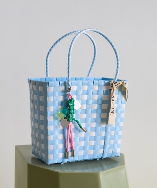 FREAK'S STORE（フリークスストア）の「HEART MADE/ハートメイド Avery Everyday Tote 20×20/エーベリー エブリデイ トート 20×20/カゴバッグ（かごバッグ・レディース・ブルー/オレンジ/ピンク/グリーン・ONE SIZE）」の20枚目の写真