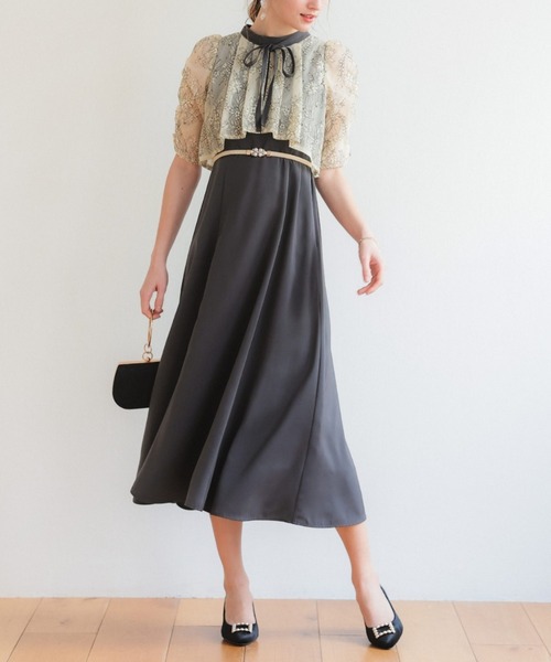 Dorry Doll（ドリードール）の「タックレースドッキングドレス（ドレス