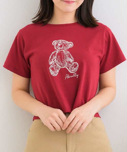 ems excite(エムズエキサイト)の「ベアプリントTEE(Tシャツ/カットソー・レディース・オフホワイト/ブルー/レッド・FREE)」の2枚目の写真