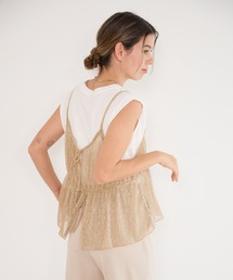 ラメキャミビスチェ